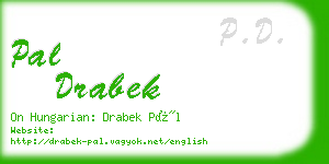 pal drabek business card